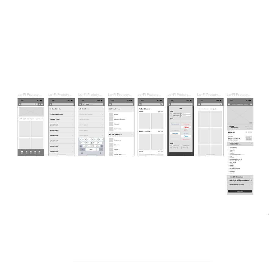 Gain City UI Redesign